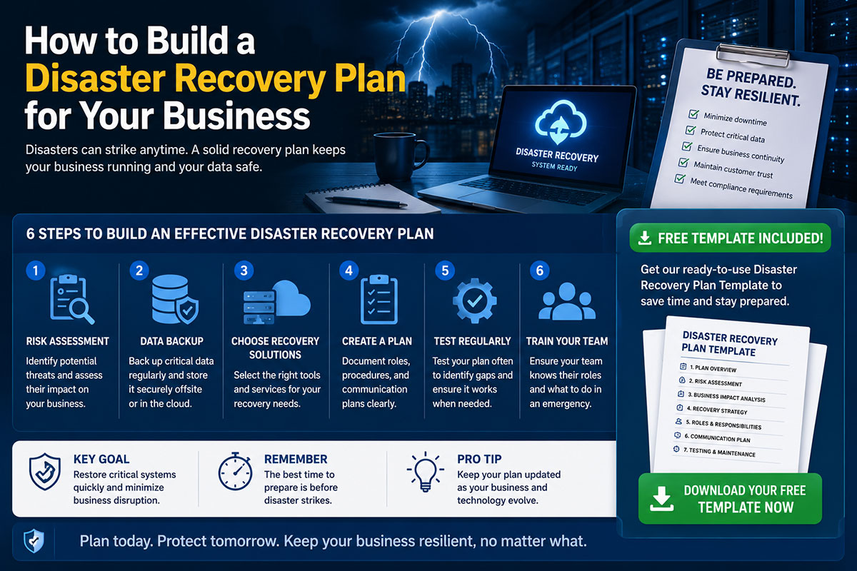How to Build a Disaster Recovery Plan for Your Business (Free Template Included)