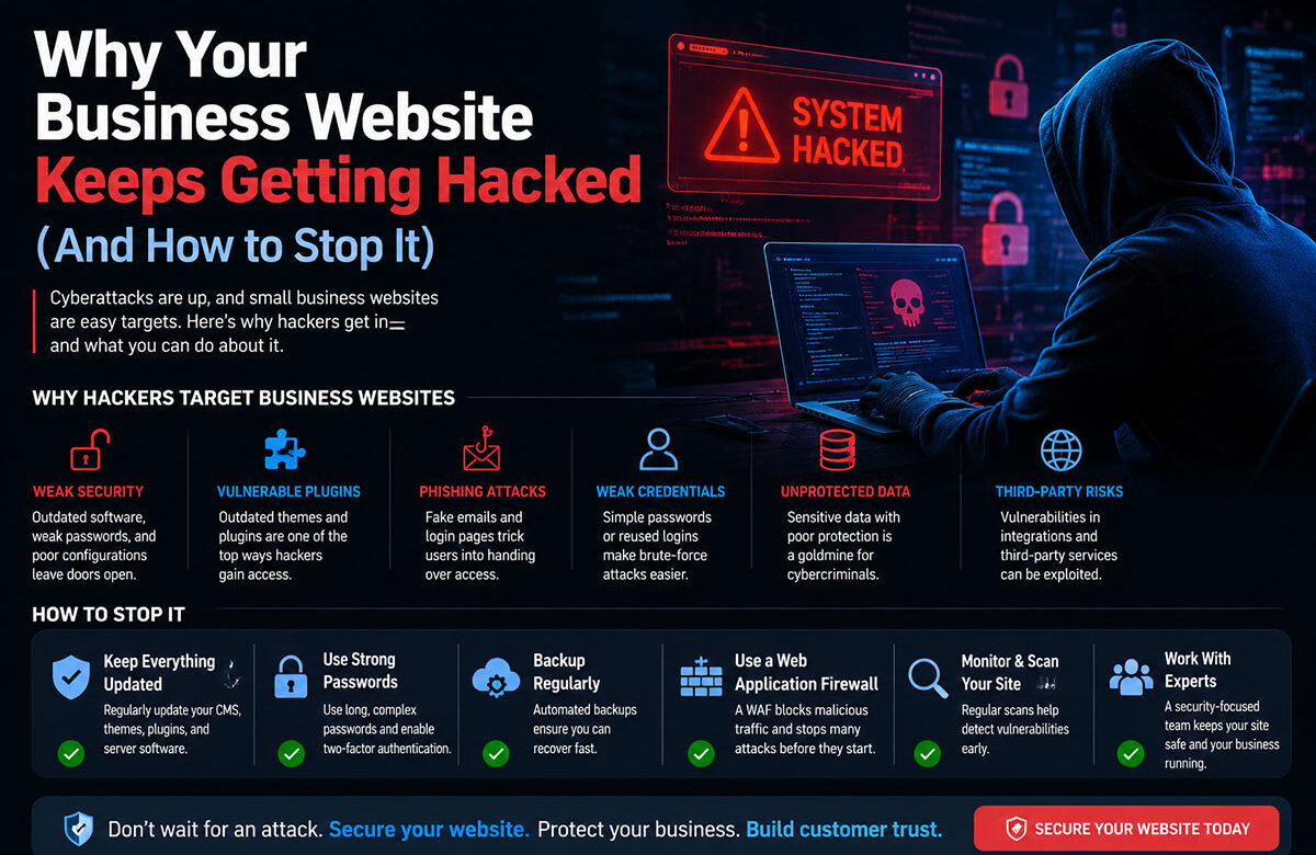 Why Your Business Website Keeps Getting Hacked (And How to Stop It)