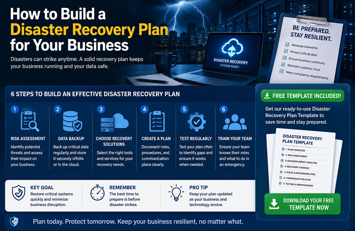 How to Build a Disaster Recovery Plan for Your Business (Free Template Included)